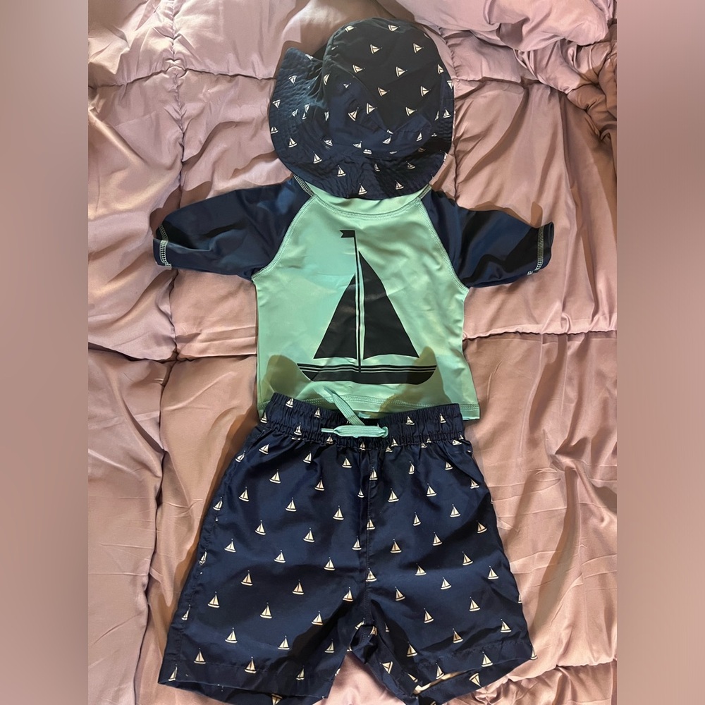 Nautical Baby Outfit with Sailboat Design